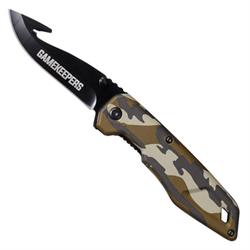 Gamekeeper drop point foldekniv - Camo - Køb hos Lundemøllen